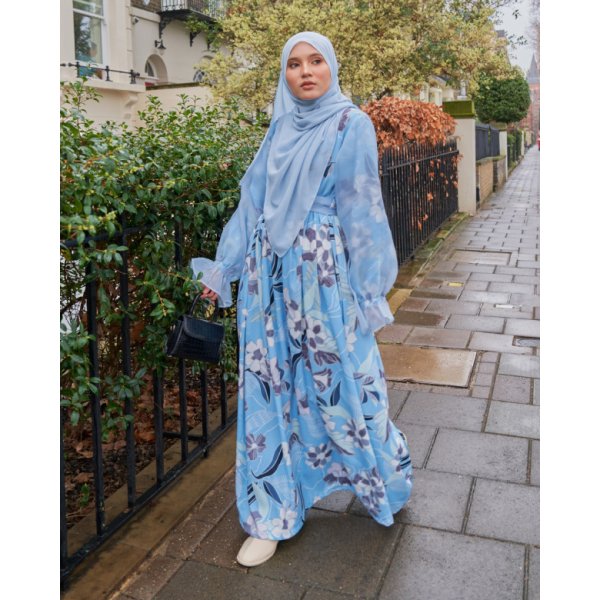 Dress Printed Piccadilly - Rozanne Azure - Image 2
