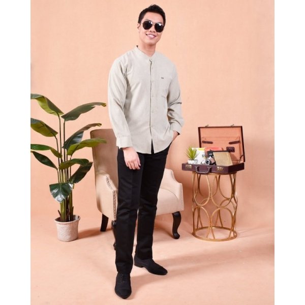 Kurta Long Sleeves Imran - Grass Green - Image 2