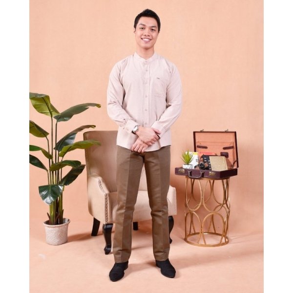 Kurta Long Sleeves Imran - Latte Cream - Image 2