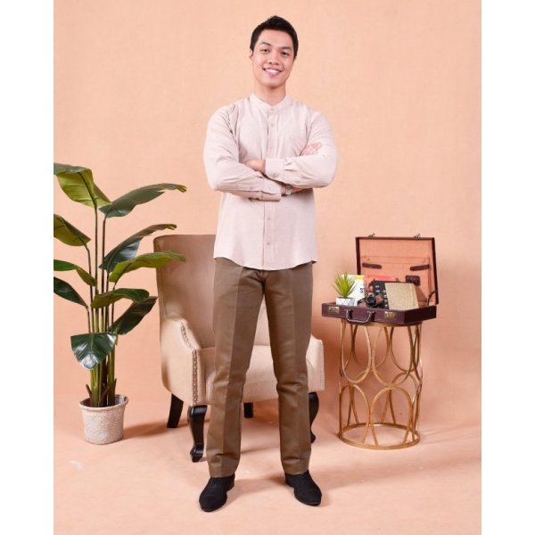 Kurta Long Sleeves Imran - Latte Cream - Image 3