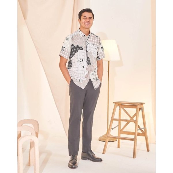Kurta Short Sleeves Ezre - Pebble Black - Image 2
