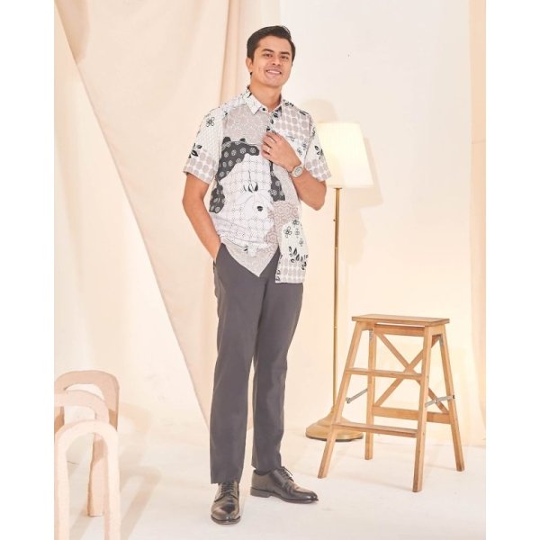 Kurta Short Sleeves Ezre - Pebble Black - Image 3